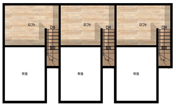 戸建賃貸ハイパーウッドメゾネット① ロフト
